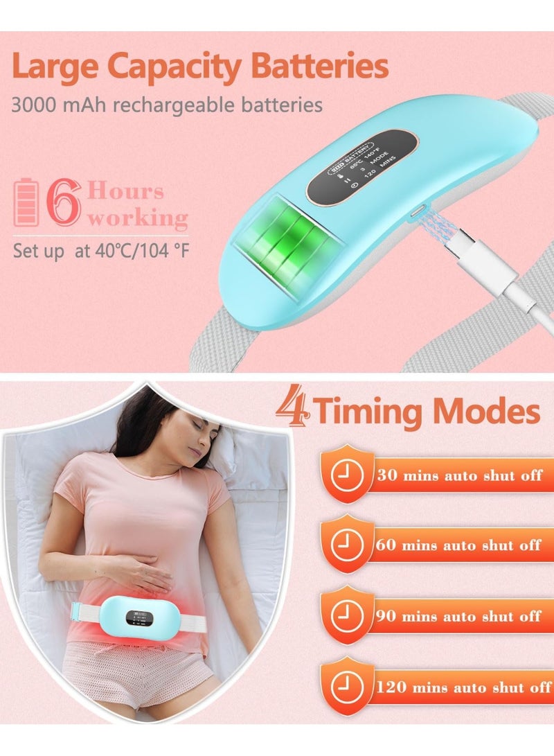 Wearable Electric Menstrual Heating Pad for Stomach and Back, USB Rechargeable, Wireless Pain Relief Belt for Teen Girls and Women - Image 4